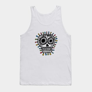 Sugar Skull sharpie Tank Top